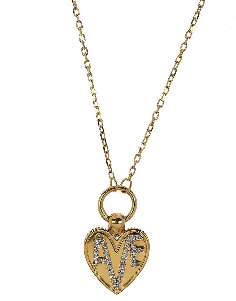 FOUNDRAE-Amate Crest Thread Necklace-YELLOW GOLD