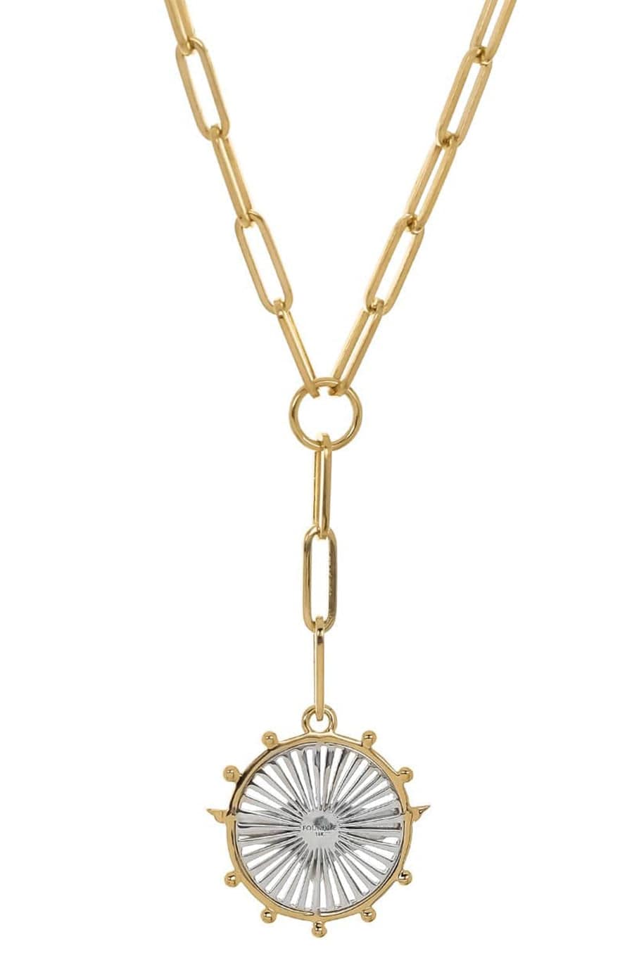 FOUNDRAE-Classic Fob Passion Necklace-YELLOW GOLD