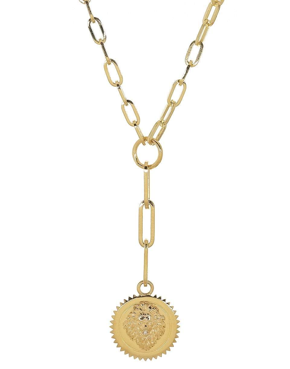 FOUNDRAE-Classic Fob Strength Necklace-YELLOW GOLD