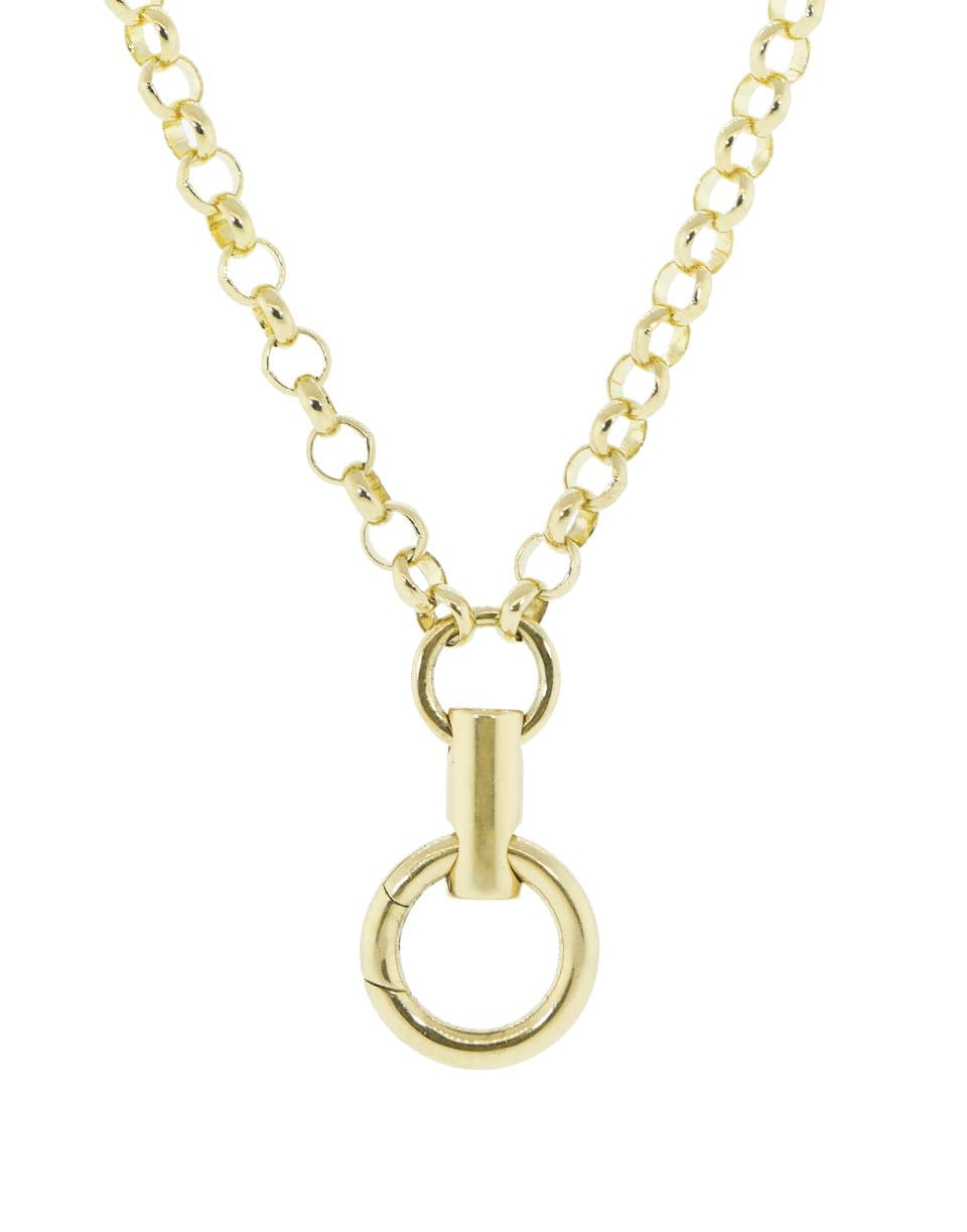 FOUNDRAE-Clock Weight Belcher Necklace-YELLOW GOLD
