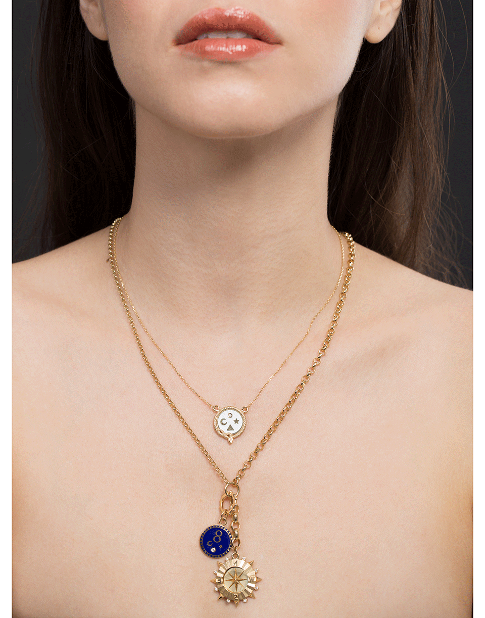 FOUNDRAE-Course Correction Pendant Necklace-YELLOW GOLD
