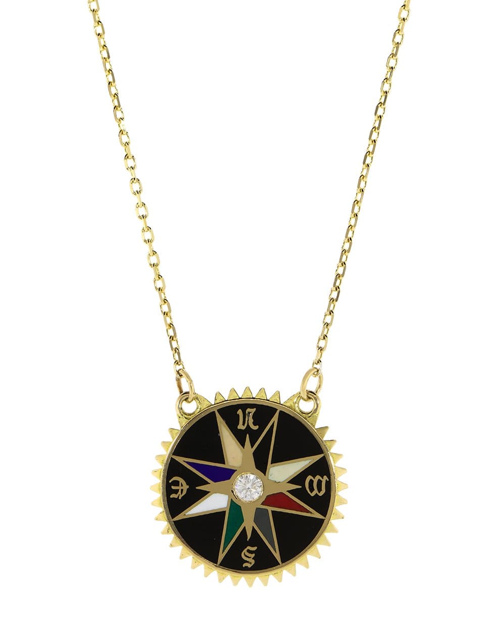 FOUNDRAE-Course Correction Pendant Necklace-YELLOW GOLD