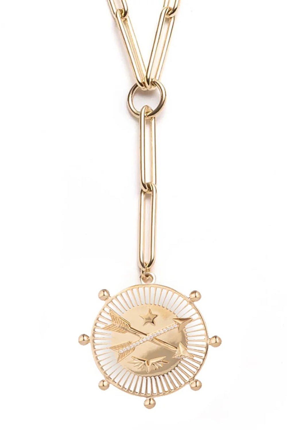 FOUNDRAE-Extended Clip Passion Choker-YELLOW GOLD