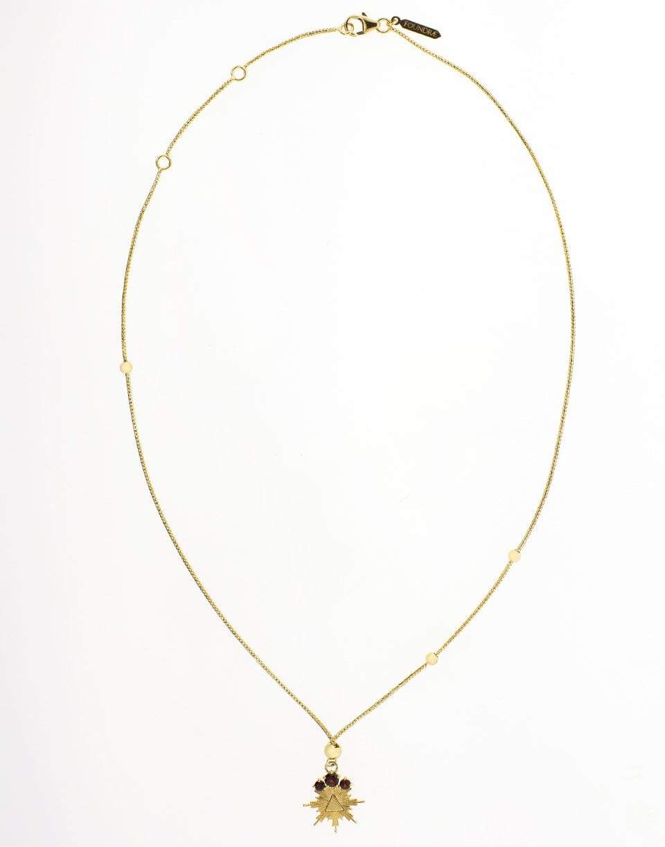 FOUNDRAE-Fire Element Dotted Choker-YELLOW GOLD