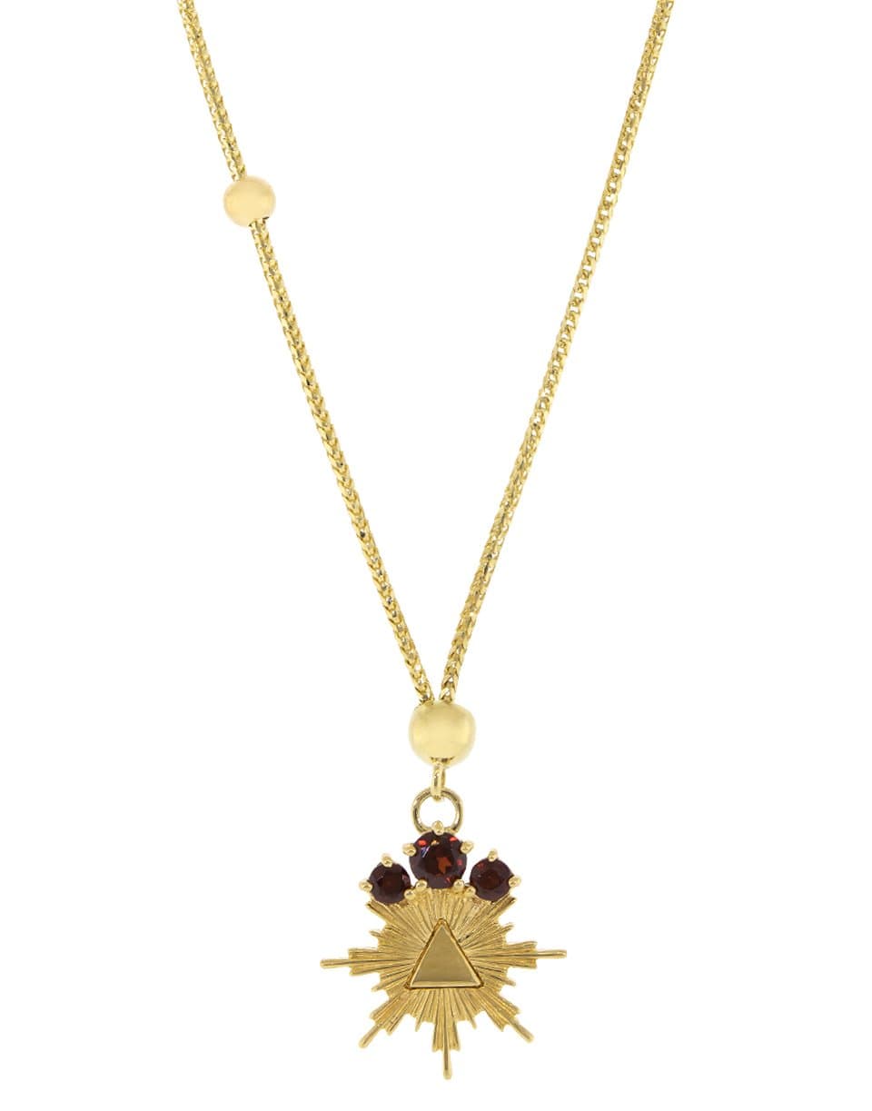 FOUNDRAE-Fire Element Dotted Choker-YELLOW GOLD