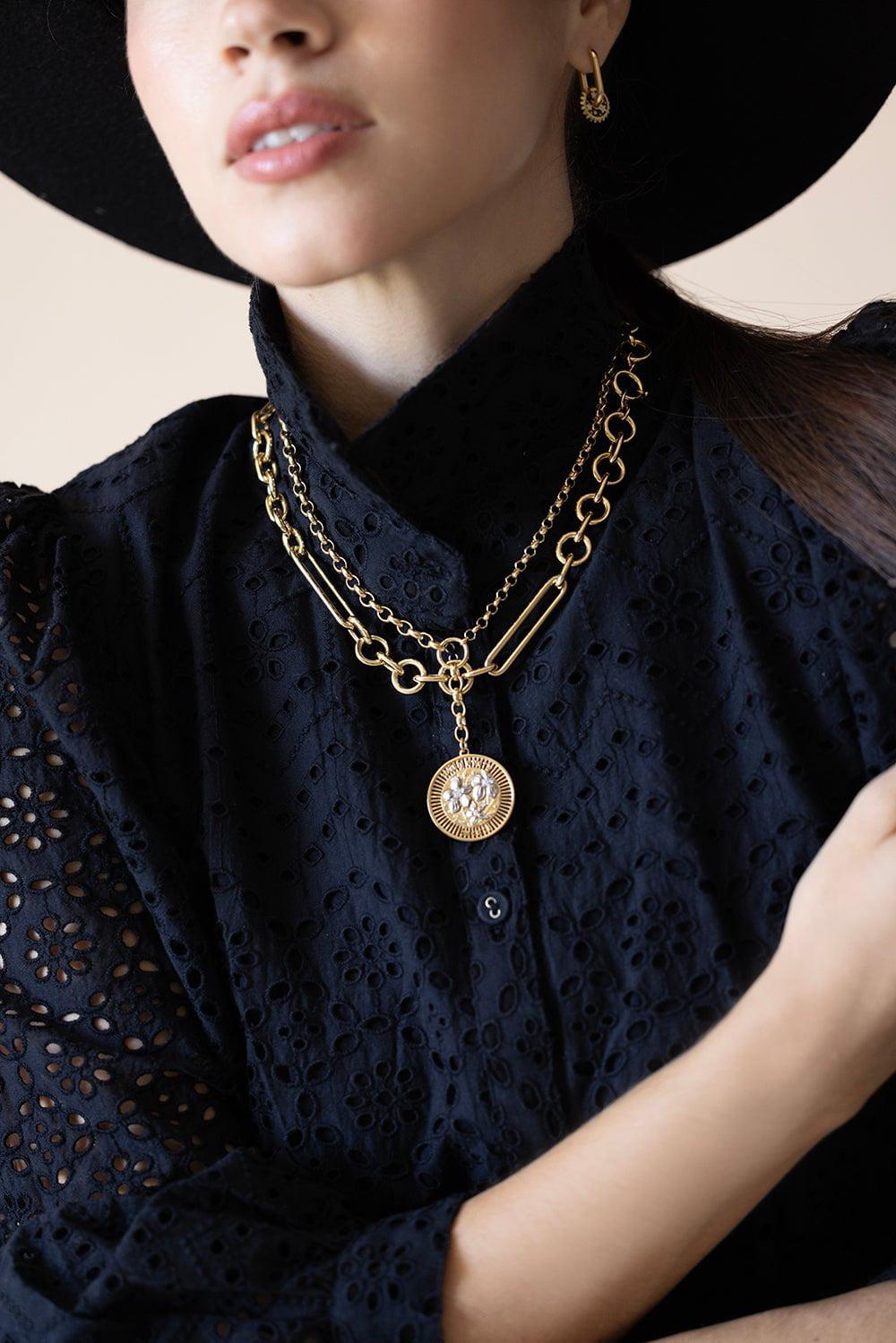 FOUNDRAE-Heavy Belcher Resilience Necklace-YELLOW GOLD