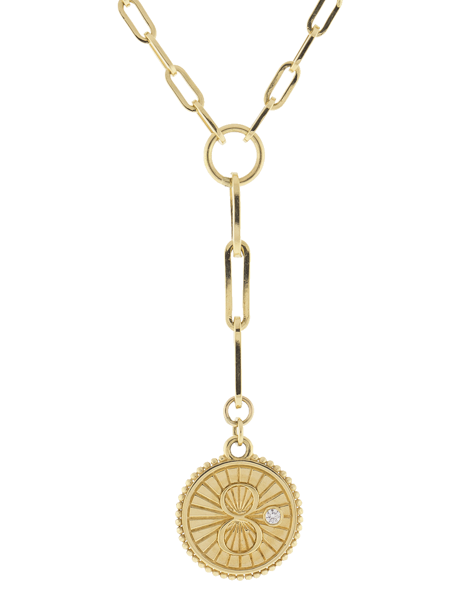 FOUNDRAE-Karma Medallion Necklace-YELLOW GOLD