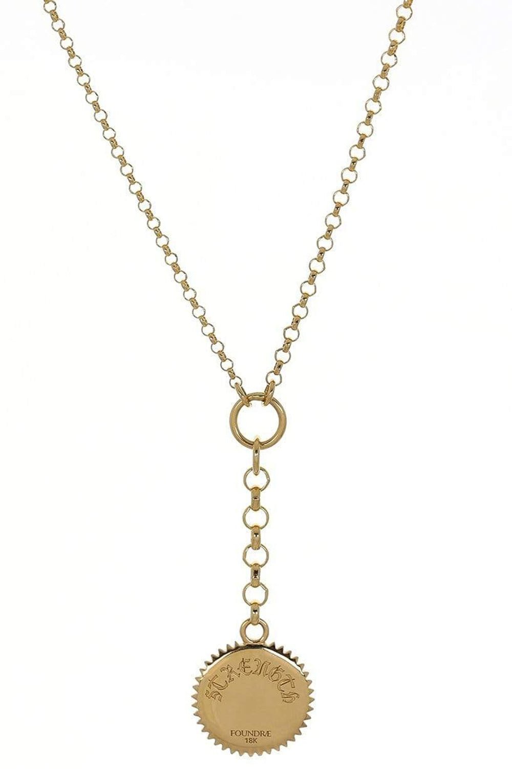FOUNDRAE-Medium Belcher Strength Necklace-YELLOW GOLD