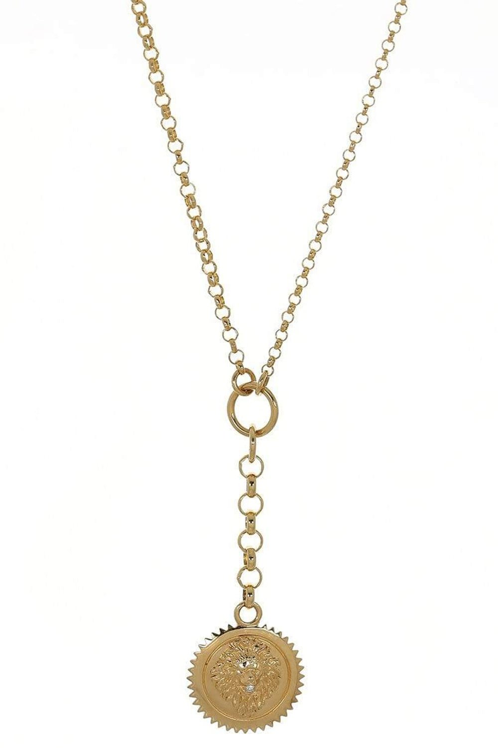 FOUNDRAE-Medium Belcher Strength Necklace-YELLOW GOLD