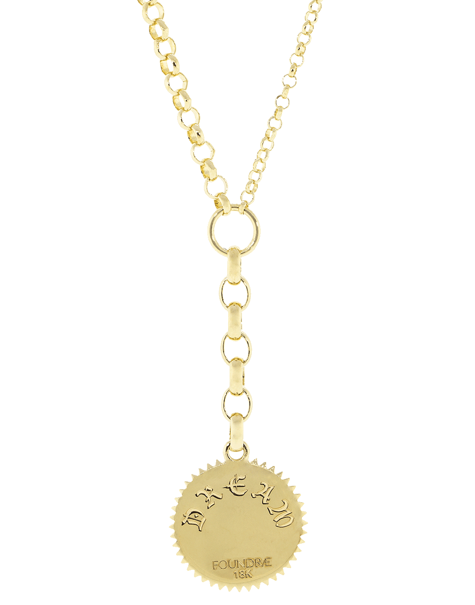 FOUNDRAE-Medium Dream Medallion Necklace-YELLOW GOLD