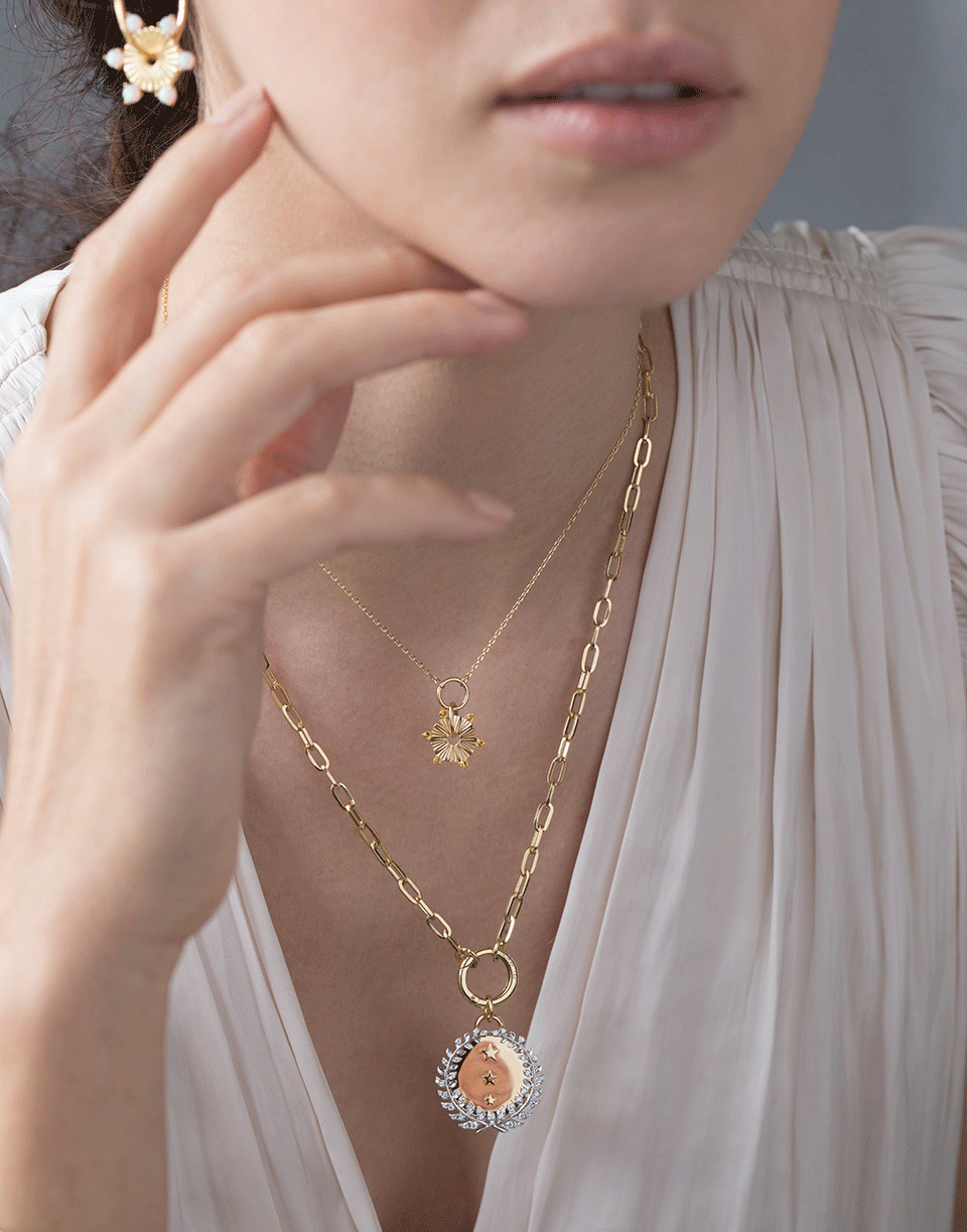 FOUNDRAE-Metal Element Citrine Necklace-YELLOW GOLD