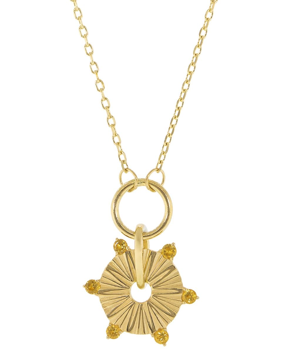 FOUNDRAE-Metal Element Citrine Necklace-YELLOW GOLD