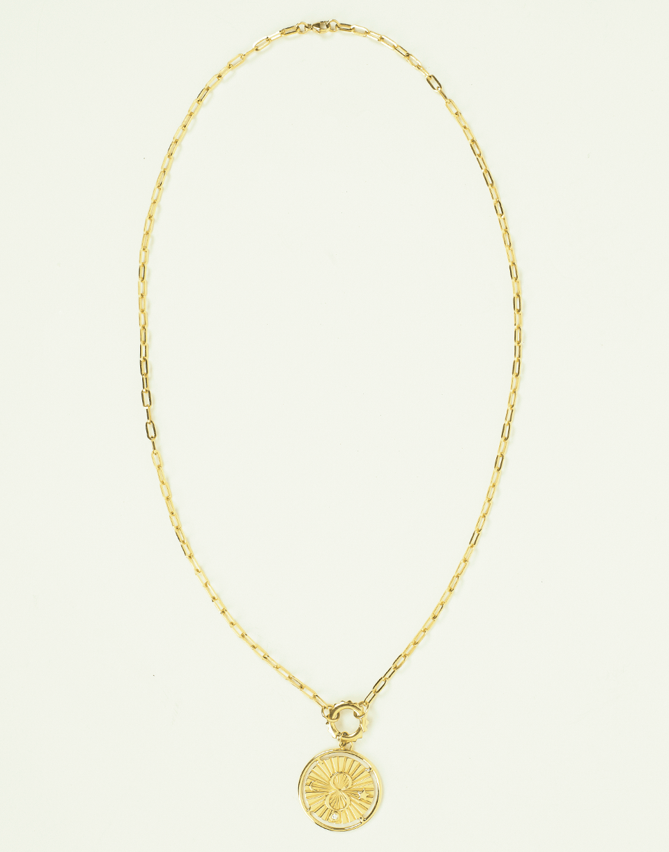 FOUNDRAE-Open Clip Chain-YELLOW GOLD