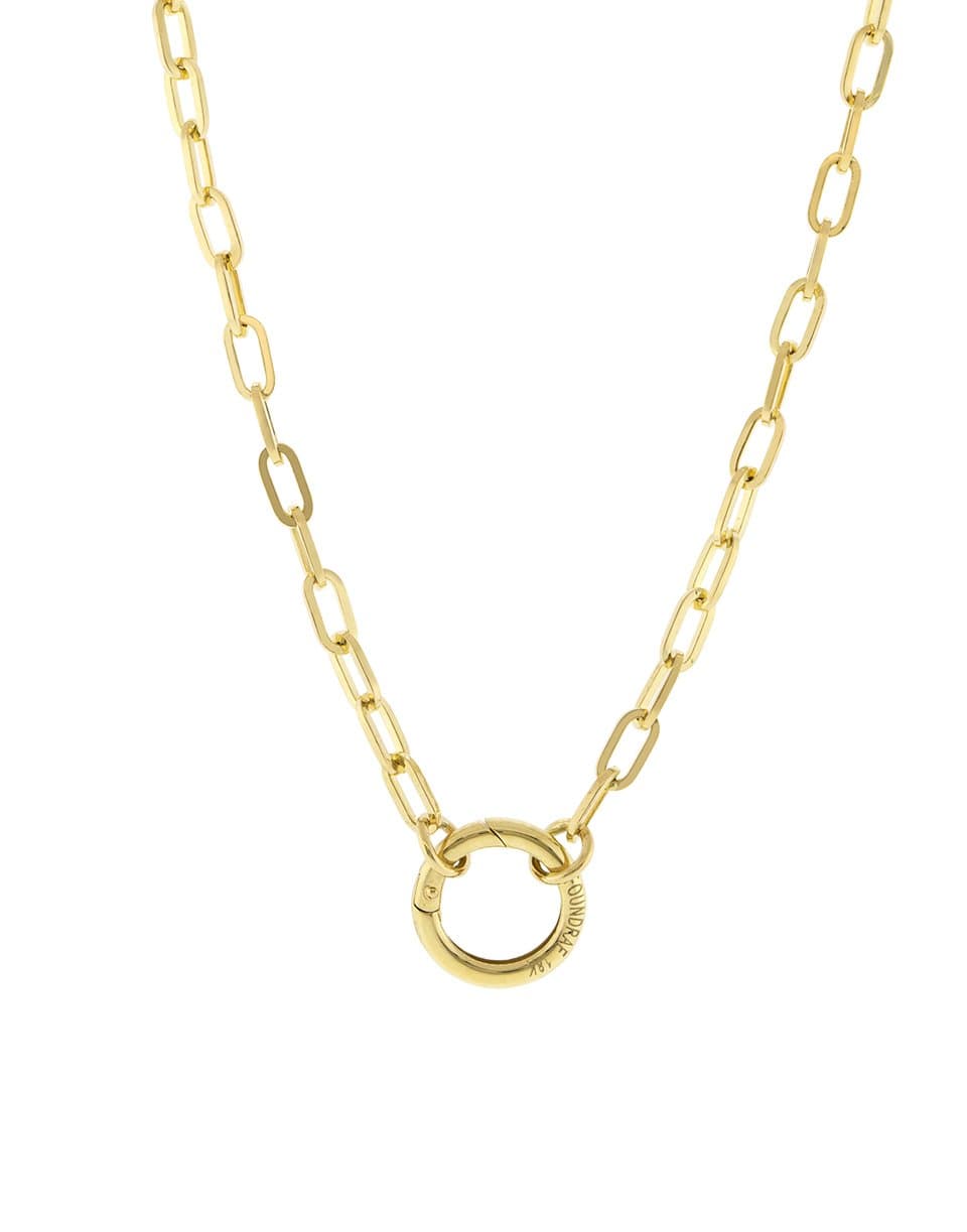 FOUNDRAE-Open Clip Chain Necklace-YELLOW GOLD