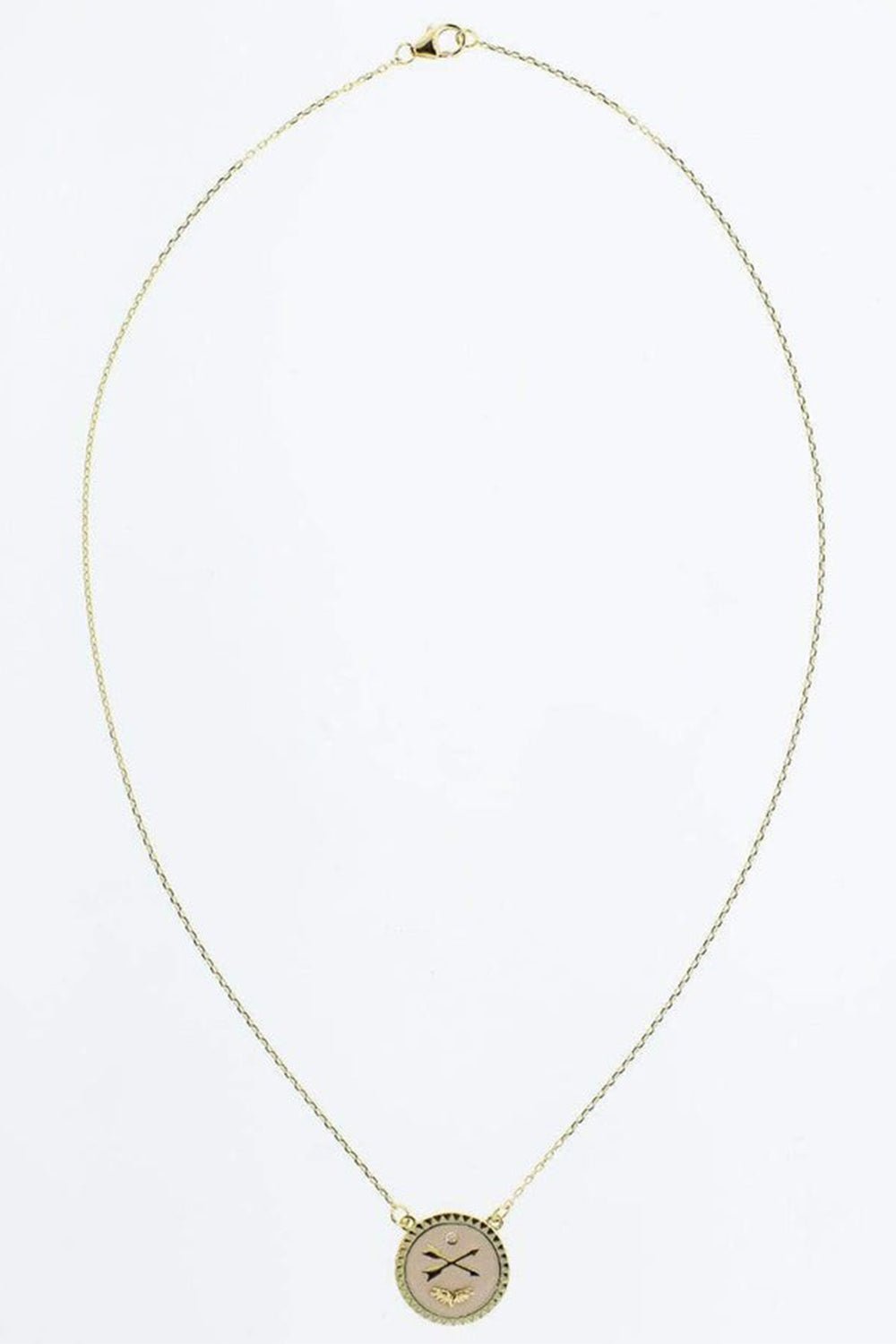 FOUNDRAE-Passion Medallion Necklace-YELLOW GOLD