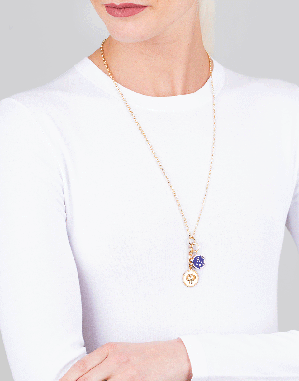 FOUNDRAE-Protection Medallion Necklace-YELLOW GOLD