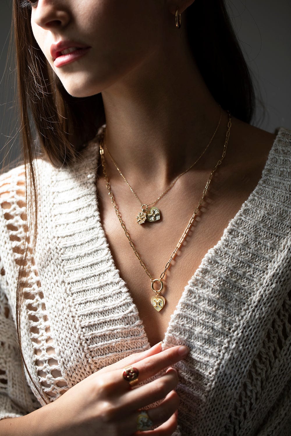 FOUNDRAE-Refined Open Clip Chain 22"-YELLOW GOLD