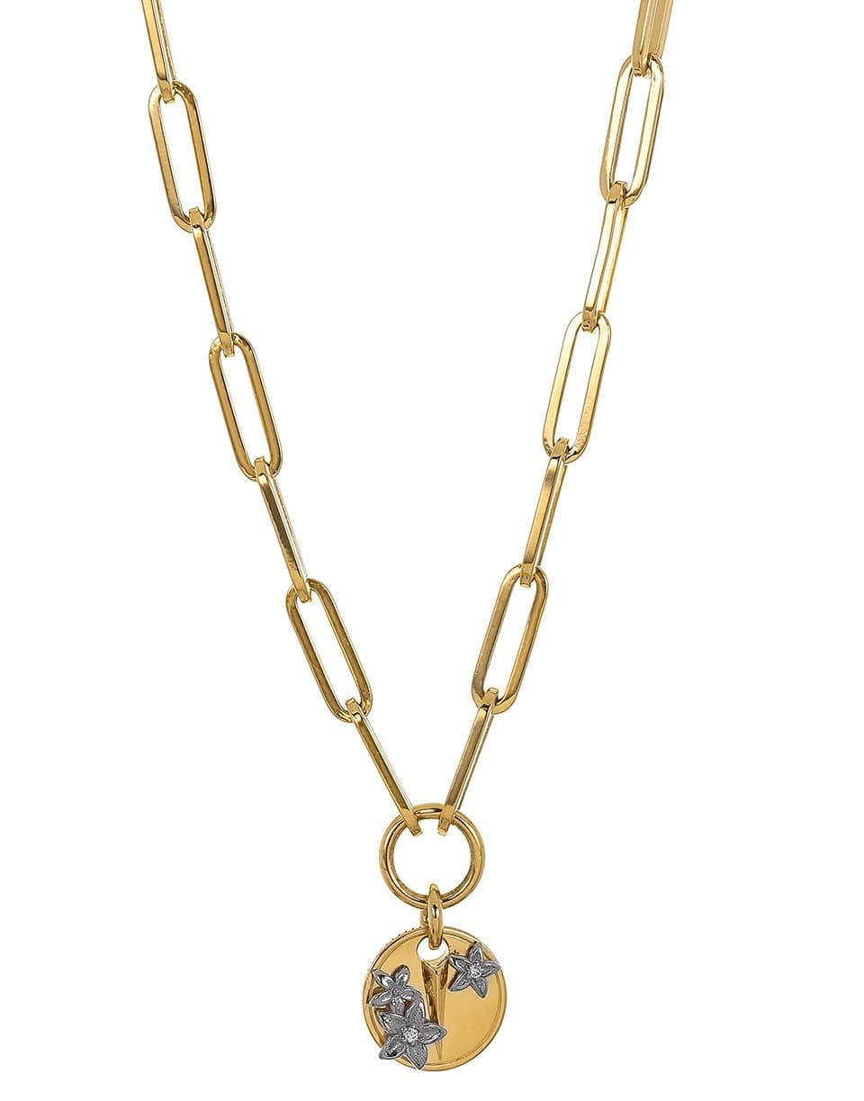 FOUNDRAE-Resilience Mini Clip Coin Necklace-YELLOW GOLD