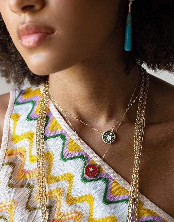 FOUNDRAE-Resilience Pendant Necklace-YELLOW GOLD
