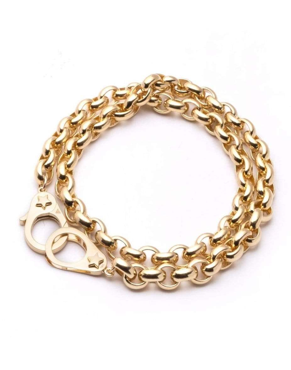 FOUNDRAE-Sister Hook Oversized Belcher Choker-YELLOW GOLD