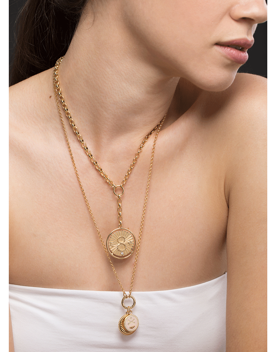 FOUNDRAE-Small Belcher Open Chain with Chubby Annex Clip-YELLOW GOLD