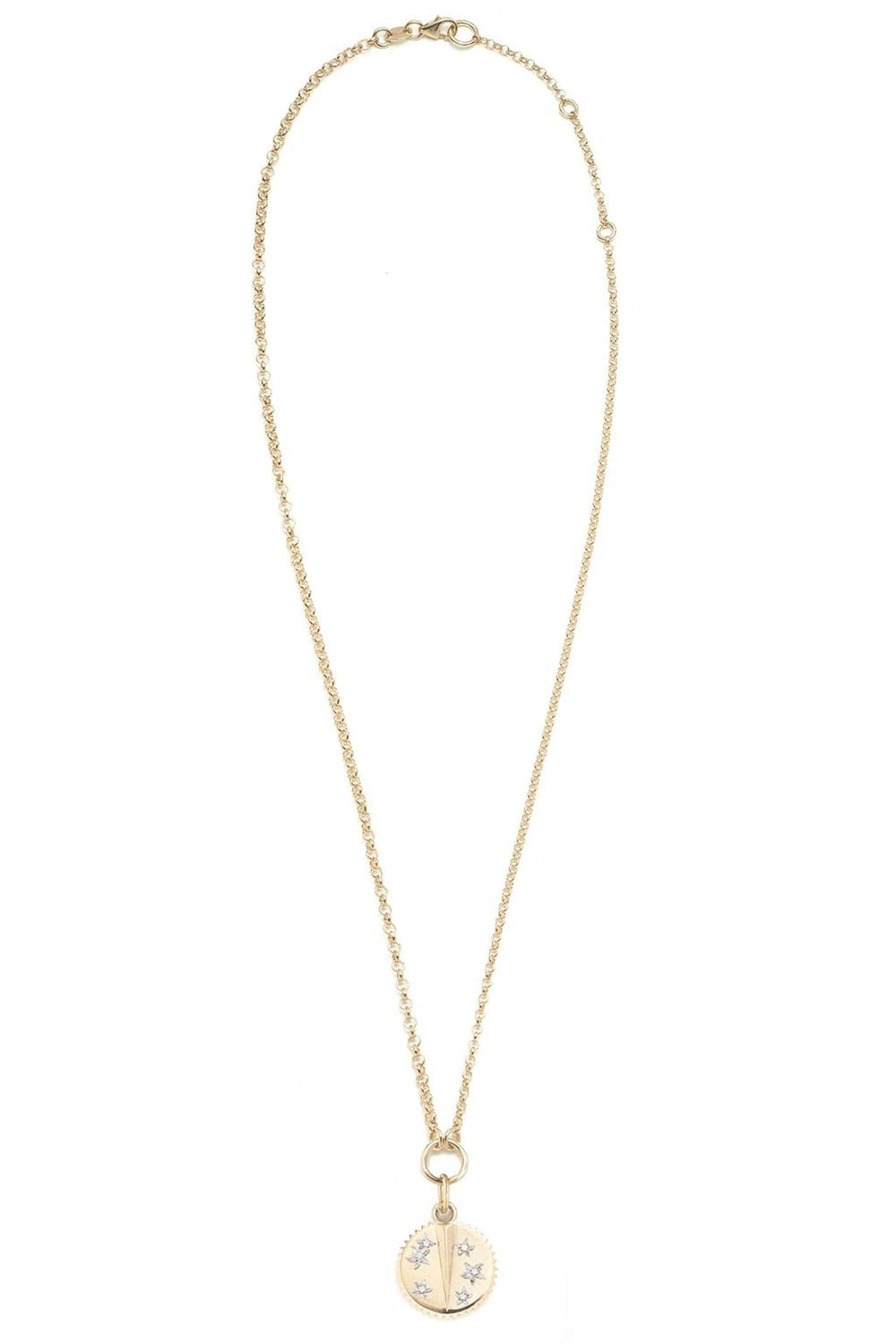 FOUNDRAE-Small Belcher Resilience Necklace-YELLOW GOLD