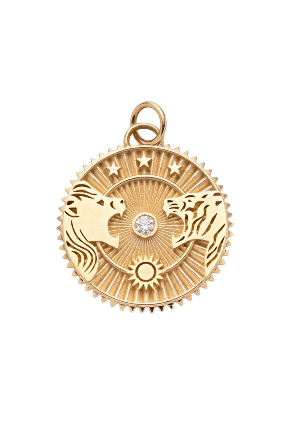 Strength - Large Specialty Medallion-YELLOW GOLD-JEWELRYFINE JEWELPENDANT-FOUNDRAE