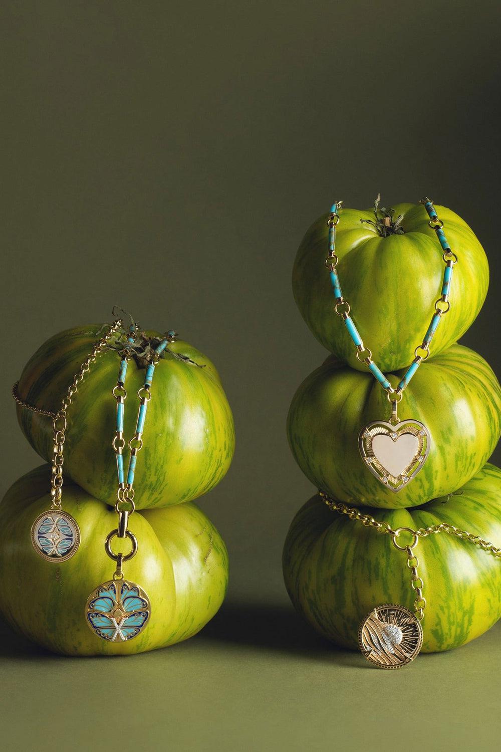 Heart - True Love Engravable Large Heart Medallion-YELLOW GOLD-JEWELRYFINE JEWELPENDANT-FOUNDRAE
