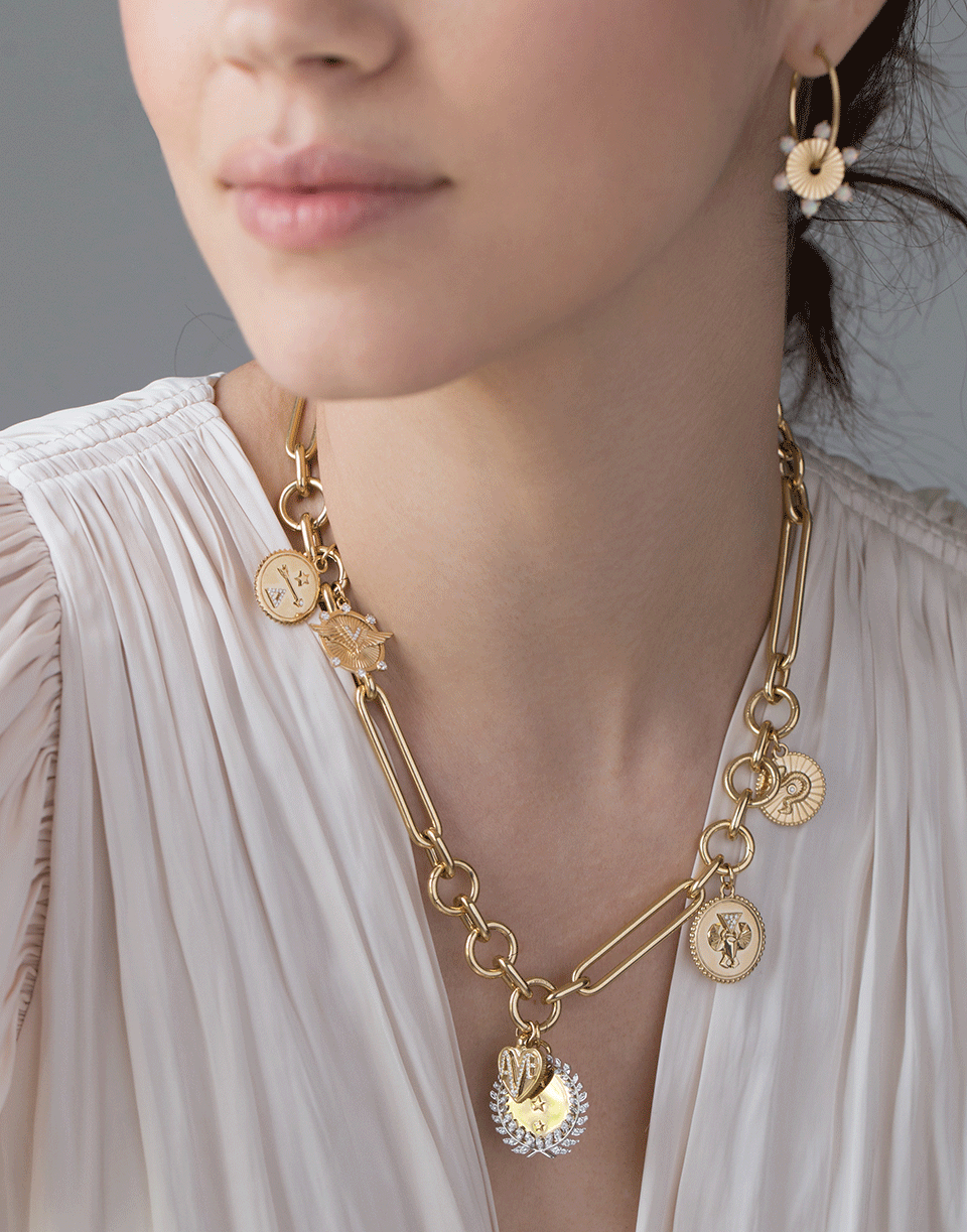 FOUNDRAE-AMATE Miniature Crest-YELLOW GOLD