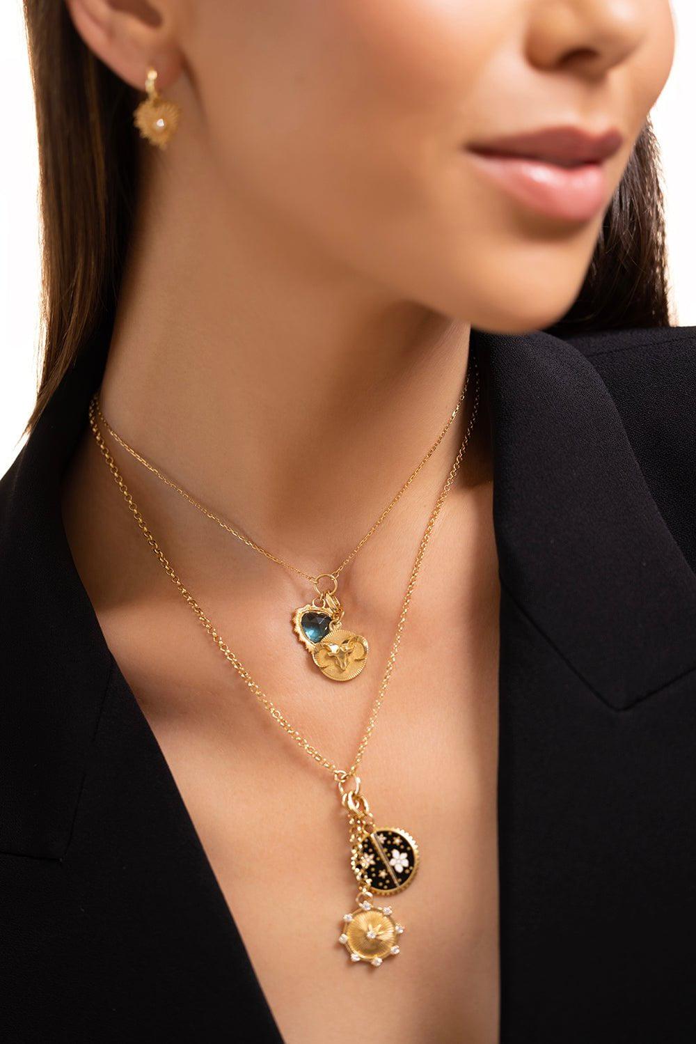 FOUNDRAE-Baby Aries Medallion-YELLOW GOLD