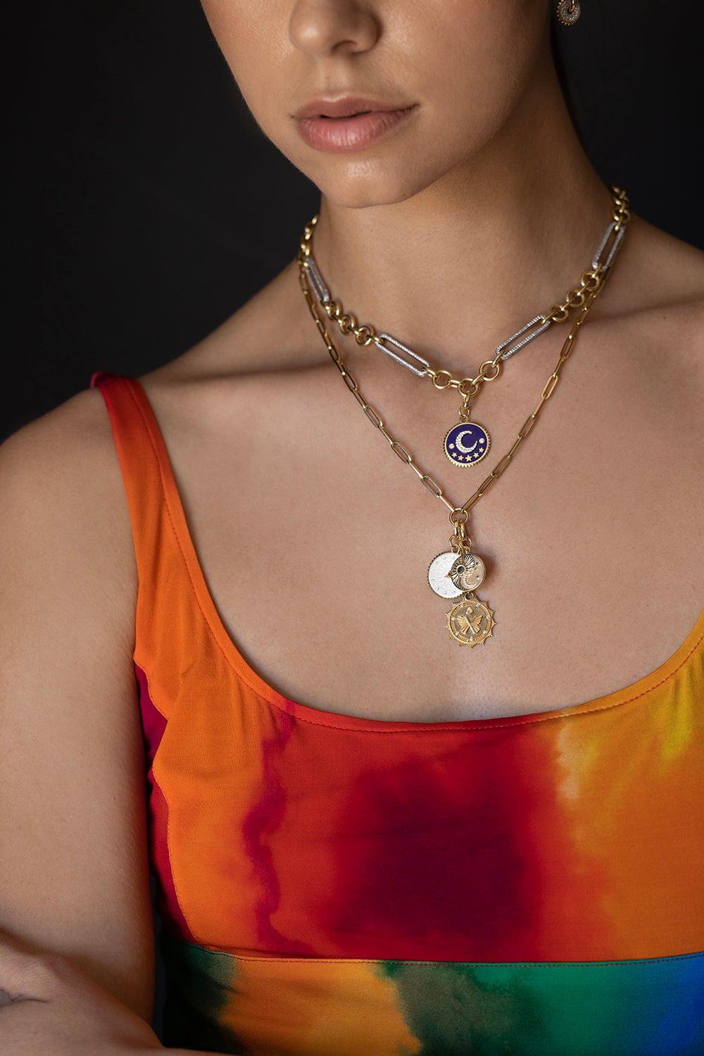 FOUNDRAE-Baby Balance Medallion-YELLOW GOLD