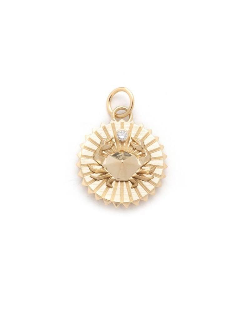 FOUNDRAE-Baby Cancer Medallion-YELLOW GOLD