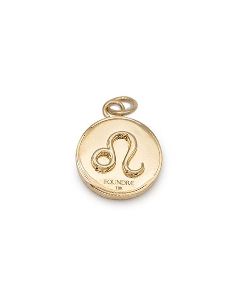 FOUNDRAE-Baby Leo Medallion-YELLOW GOLD