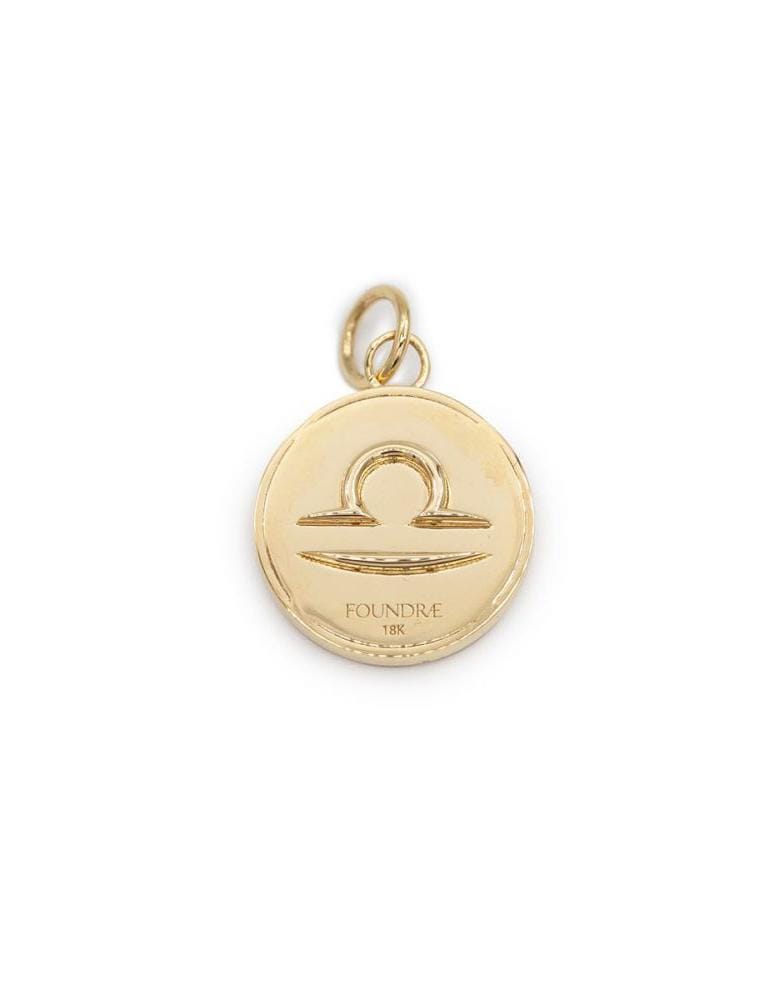 FOUNDRAE-Baby Libra Medallion-YELLOW GOLD
