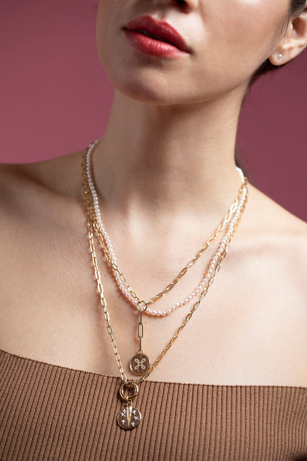 FOUNDRAE-Baby Resilence Medallion-YELLOW GOLD