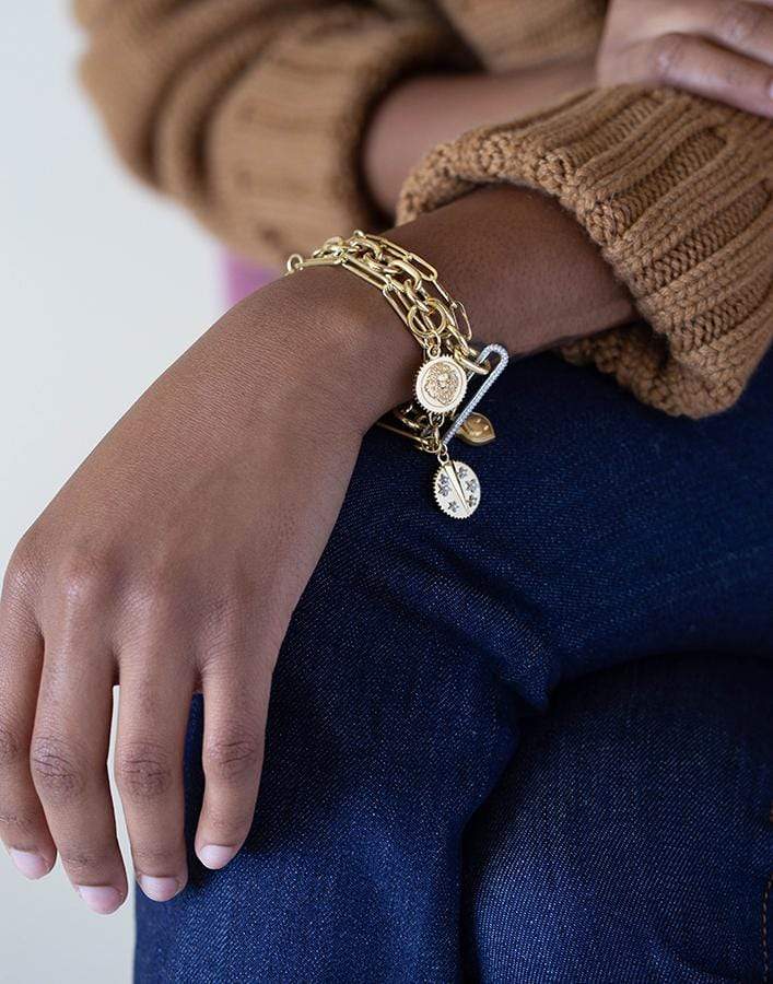 FOUNDRAE-Baby Strength Medallion-YELLOW GOLD