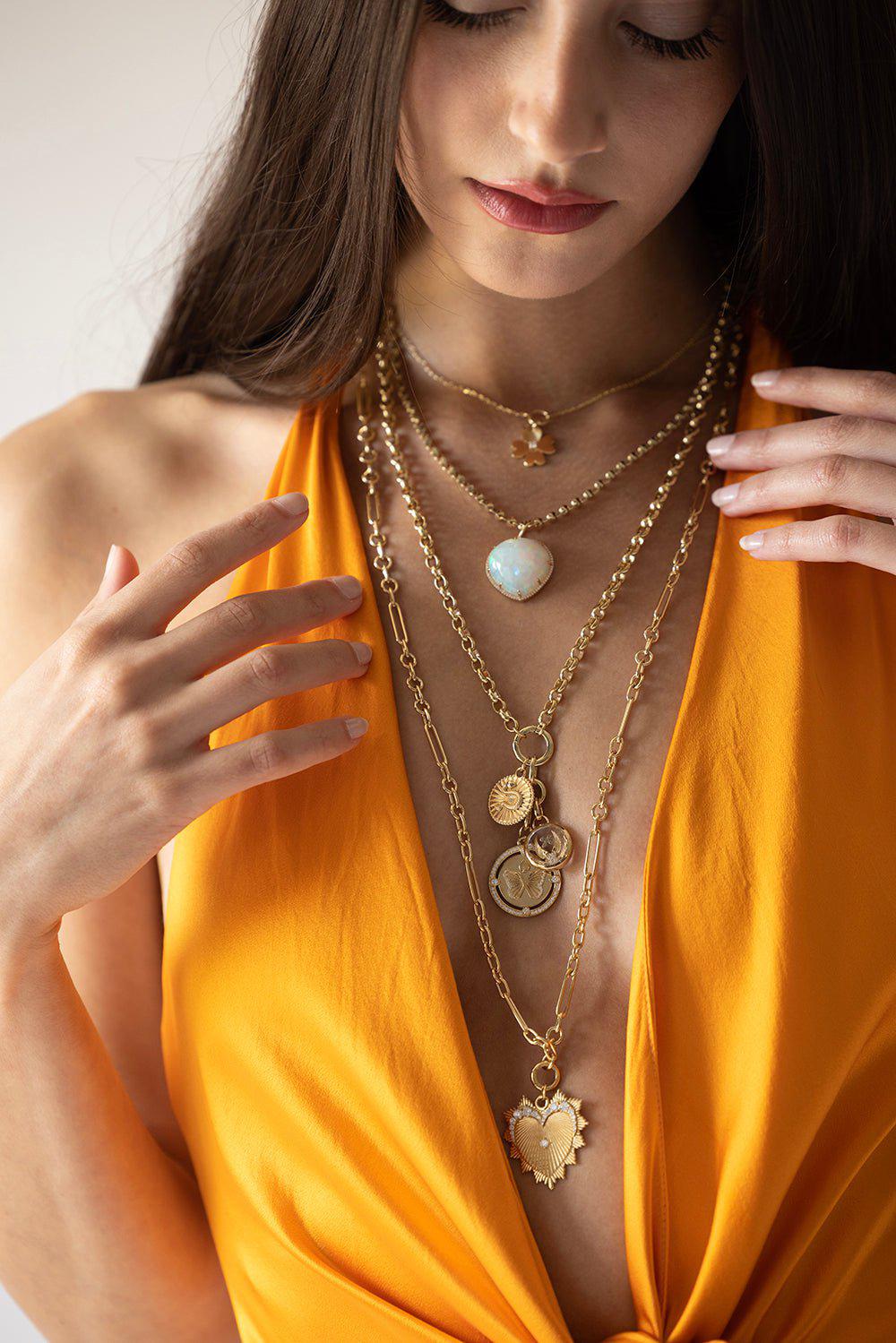 FOUNDRAE-Baby Wholeness Medallion-YELLOW GOLD