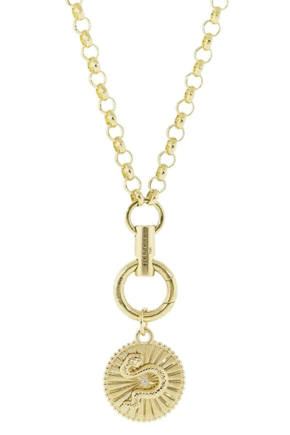 FOUNDRAE-Baby Wholeness Medallion-YELLOW GOLD