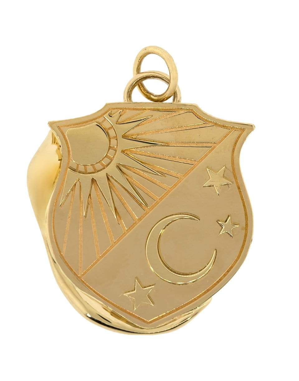 FOUNDRAE-Balance Vestige Crest Pendant-YELLOW GOLD