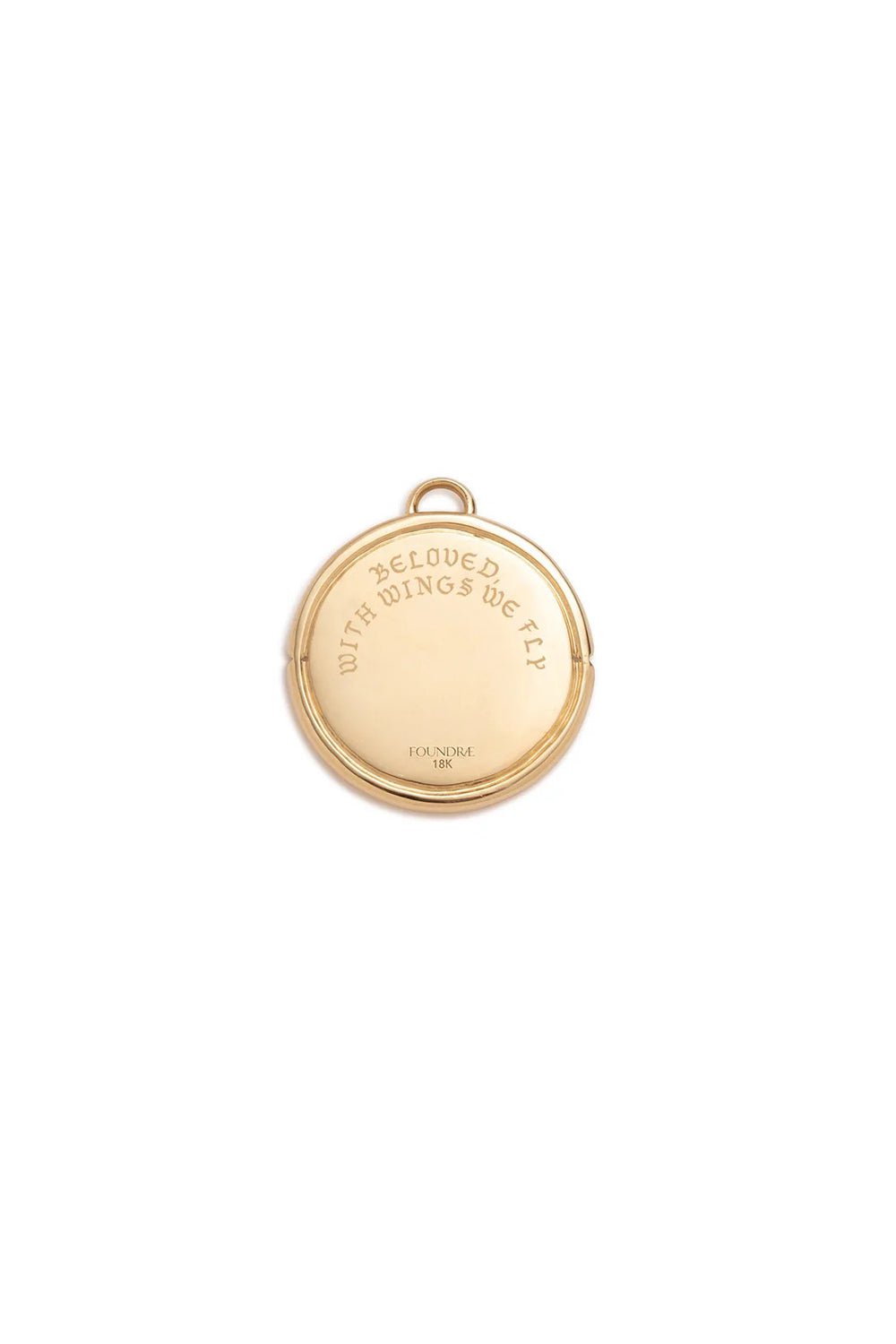FOUNDRAE-Beloved with Wings We Fly Pendant-YELLOW GOLD