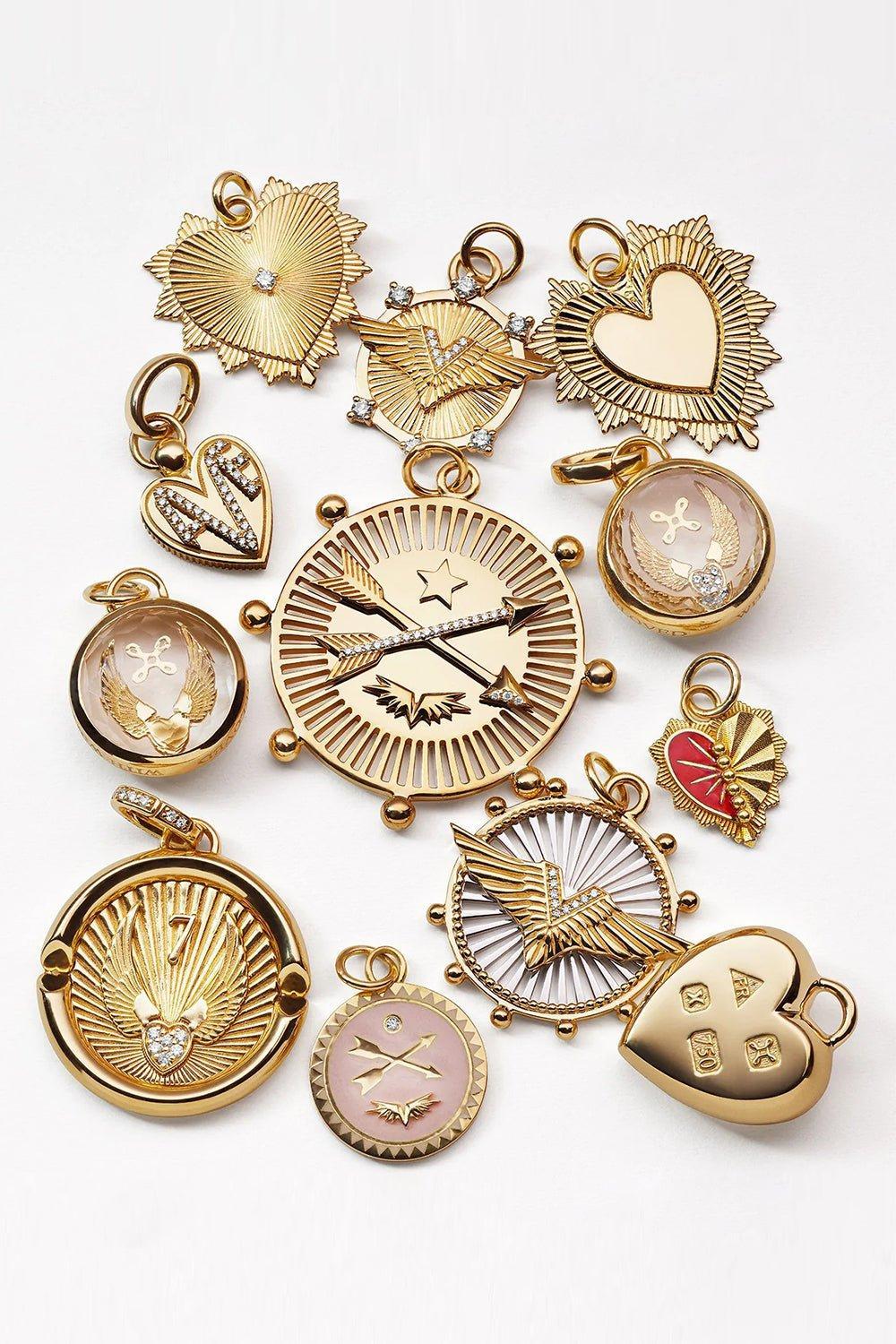 FOUNDRAE-Beloved with Wings We Fly Pendant-YELLOW GOLD