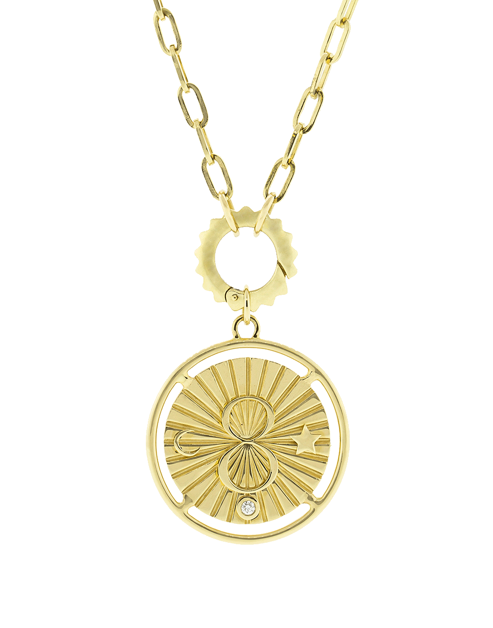 FOUNDRAE-Chubby Dotted Annex Link-YELLOW GOLD