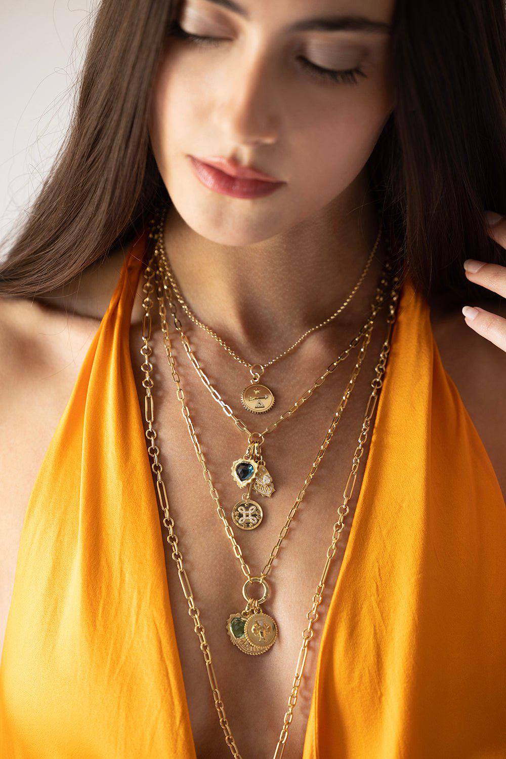 FOUNDRAE-Dream Baby Medallion-YELLOW GOLD