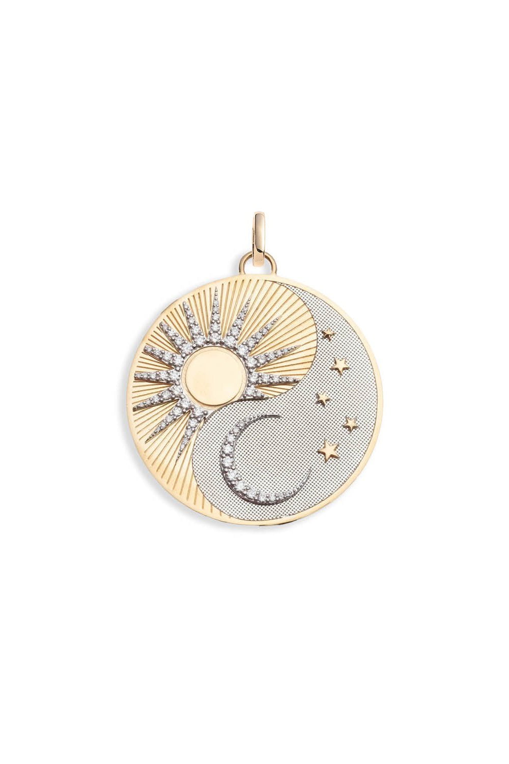 FOUNDRAE-Exuberant Mixed Gold Medallion - Balance-YELLOW GOLD