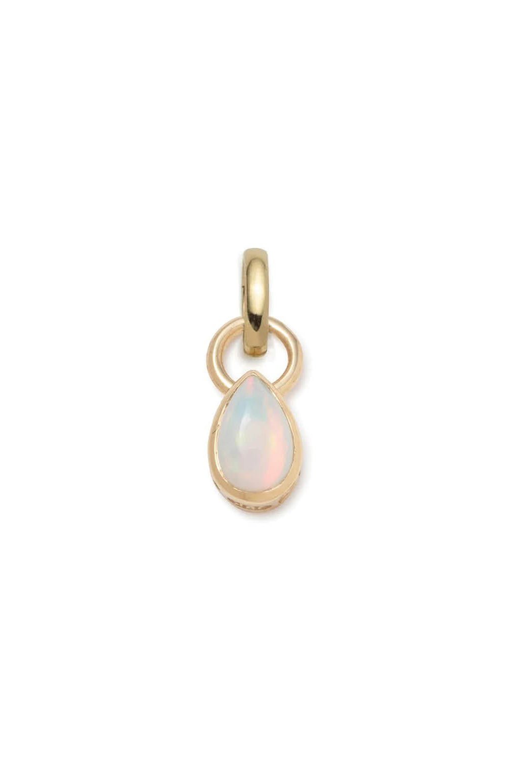 FOUNDRAE-Forever And Always A Pair Opal Pendant-YELLOW GOLD