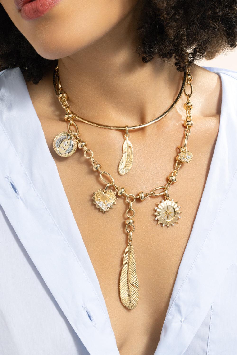 Heart Love Mandallian-YELLOW GOLD-JEWELRYFINE JEWELPENDANT-FOUNDRAE