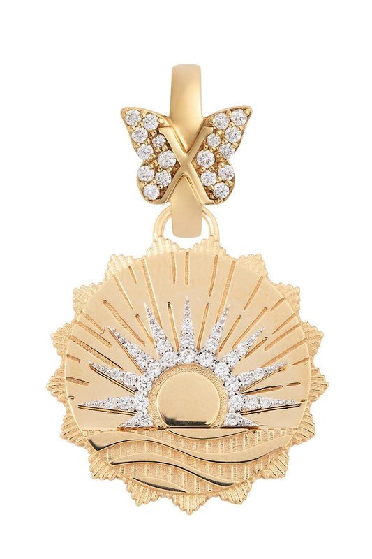 Internal Compass - Diamond Medium New Beginnings Butterfly Annex Medallion-YELLOW GOLD-JEWELRYFINE JEWELPENDANT-FOUNDRAE