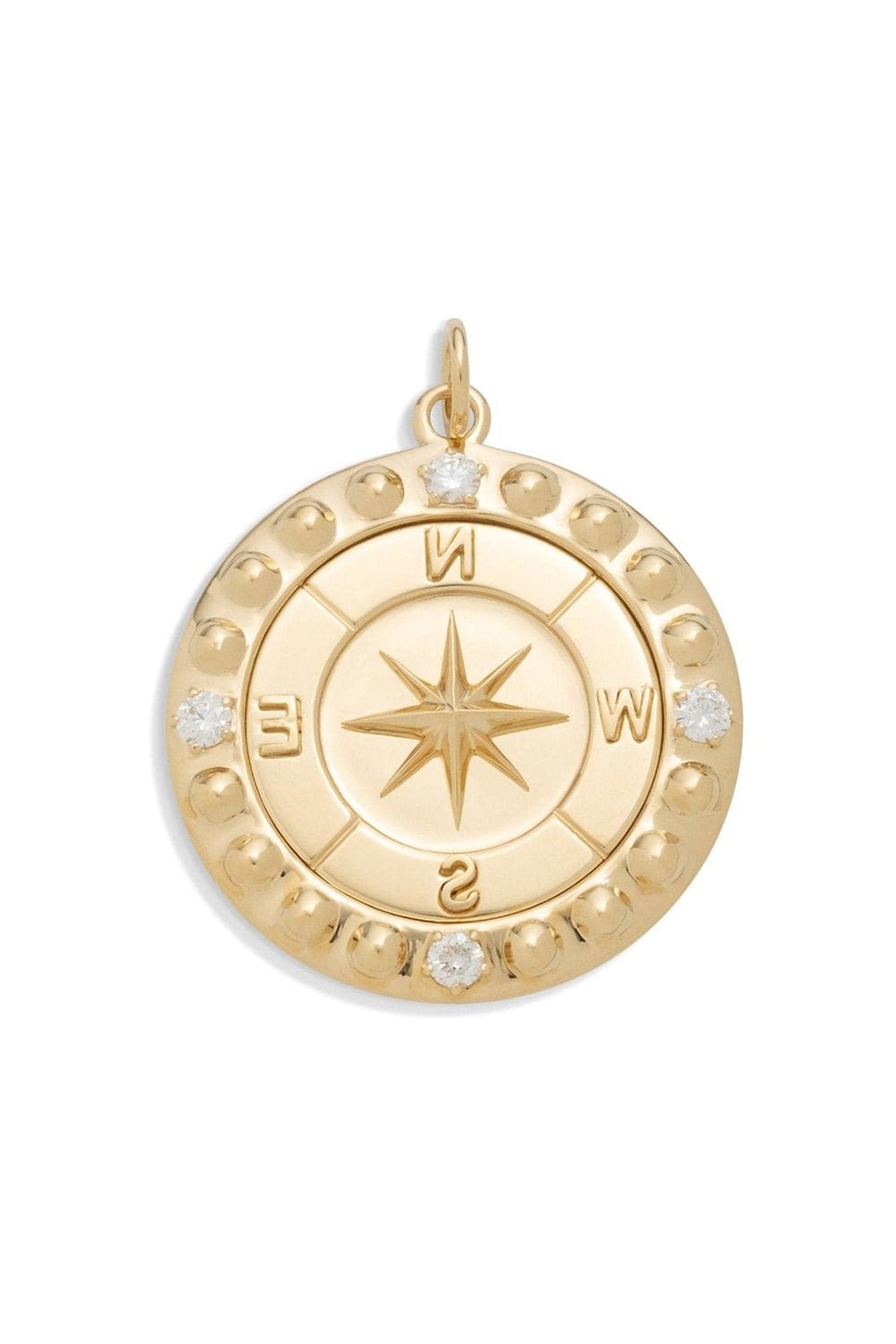 FOUNDRAE-Internal Compass Large Medallion-YELLOW GOLD