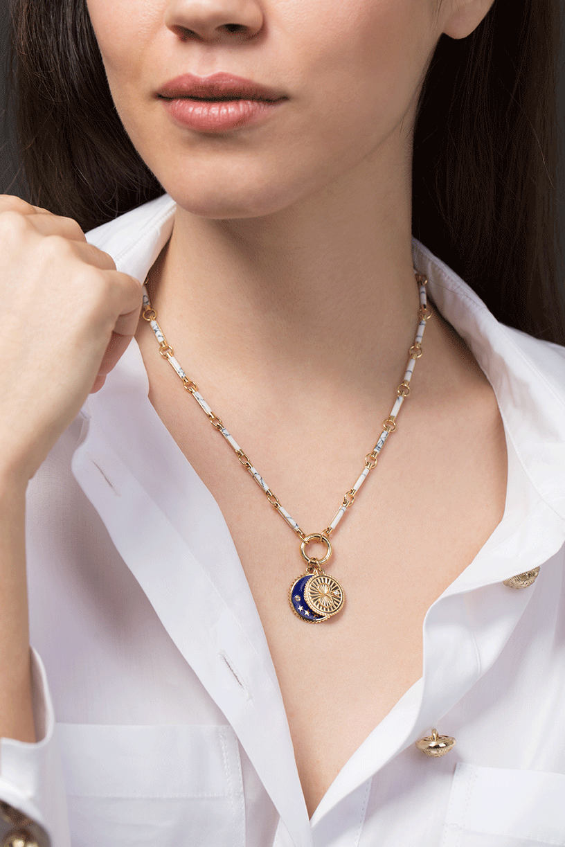 FOUNDRAE-Karma Baby Medallion-YELLOW GOLD