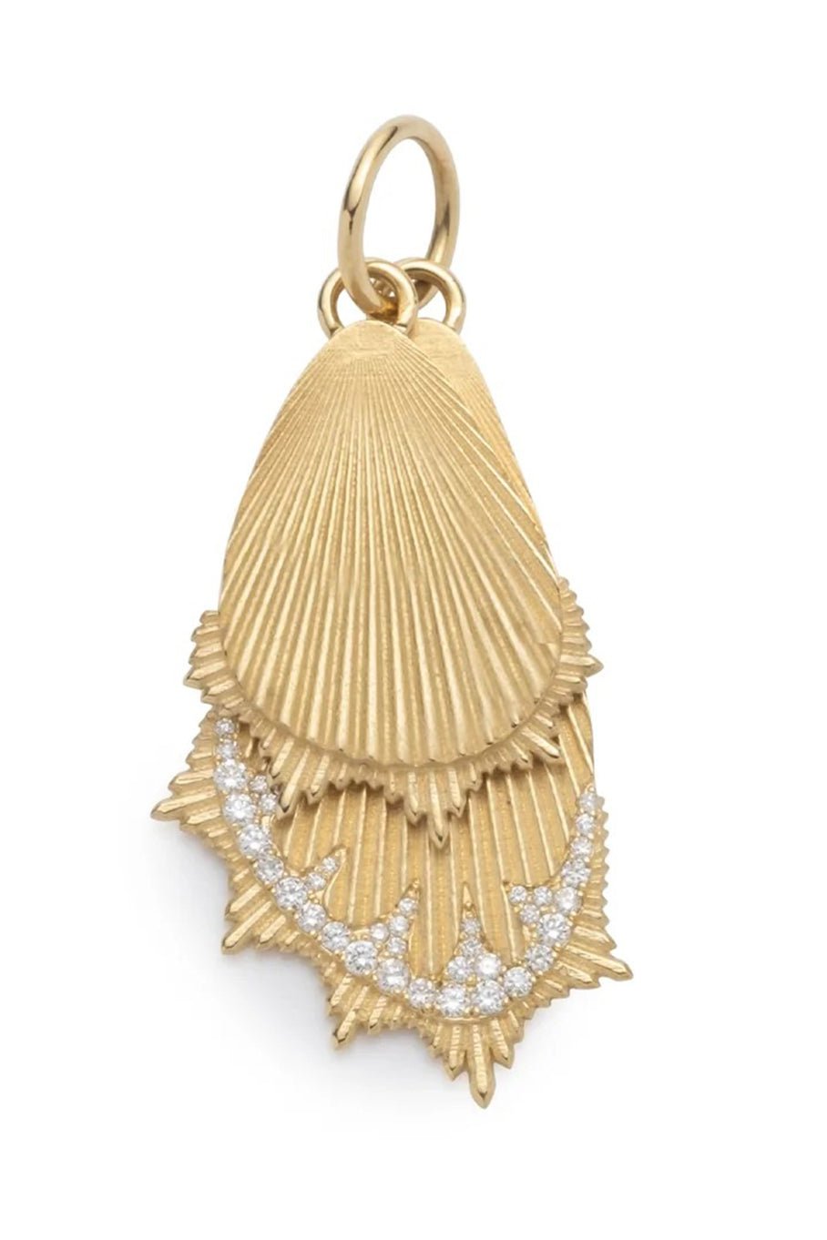 FOUNDRAE-Large Butterfly Wings Pendant-YELLOW GOLD